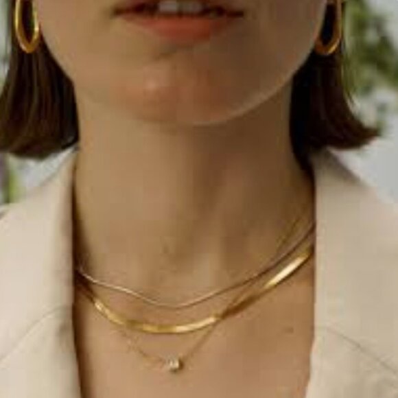 Seraphina Jewelry - Gorgeous Double Layer Gold Necklace